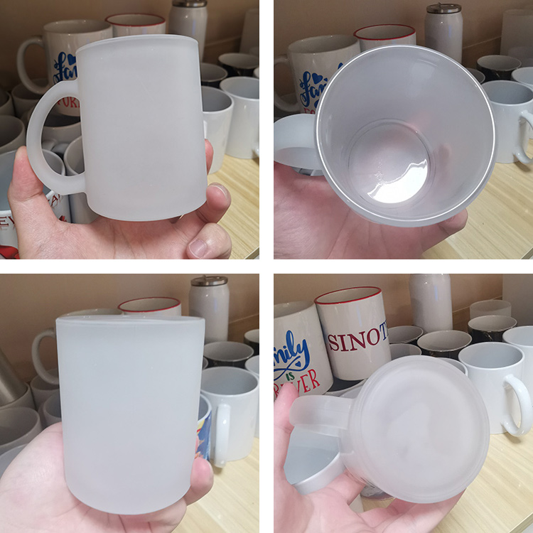 clear glass sublimation mug