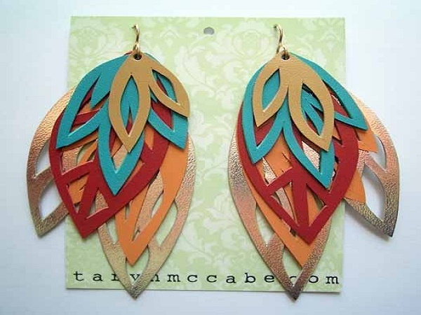 laser cut earrings