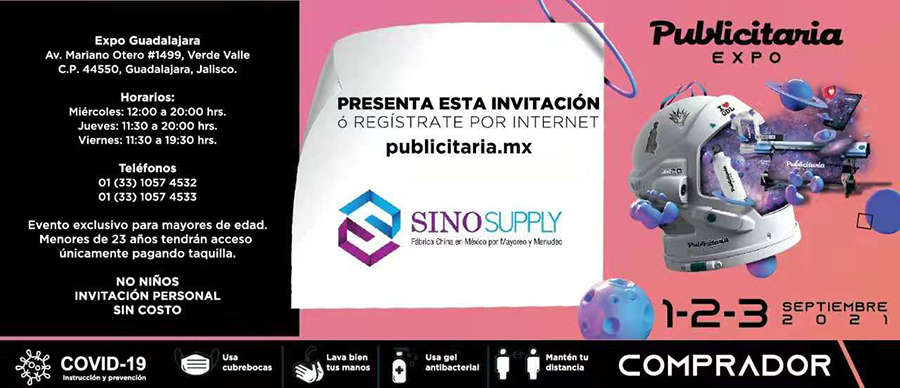 SINO SUPPLY in Publicitaria Expo Guadalajara Mexico