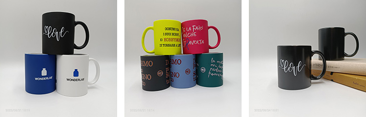 coloured sublimation mugs
